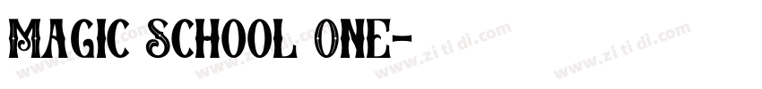 Magic School One字体转换